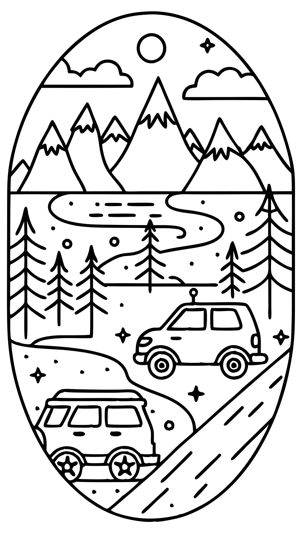 road trip coloring pages